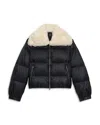 Theory Combo Collar Down Puffer Jacket In Black