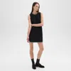 Theory Sheath Dress In Felted Wool-cashmere In Black Multi