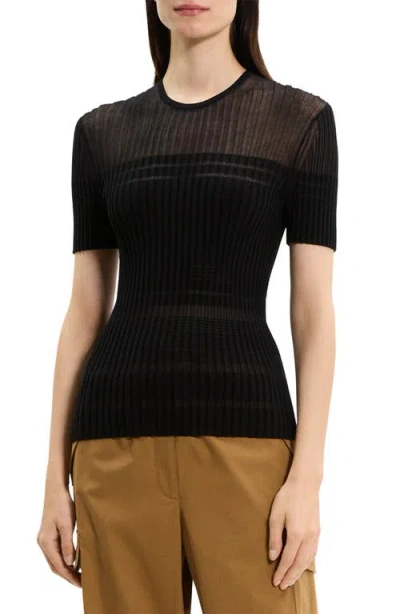 Theory Sheer Stripe T-shirt