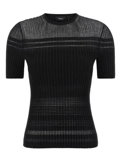 THEORY THEORY SHEER STRIPE T.COMPA CLOTHING