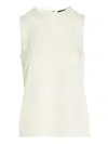 Theory Womens Ivory Sleeveless Regular-fit Silk Top In Ivory
