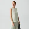 Theory Shell Top In Silk Georgette In Neutral