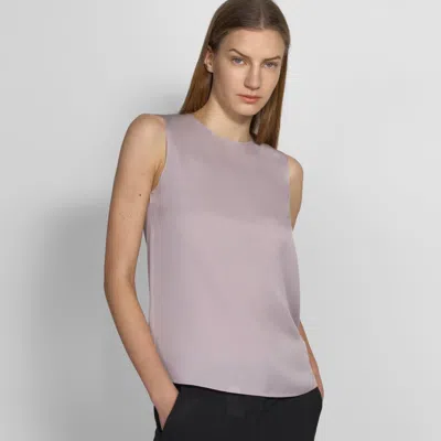 Theory Shell Top In Silk Georgette In Wisteria