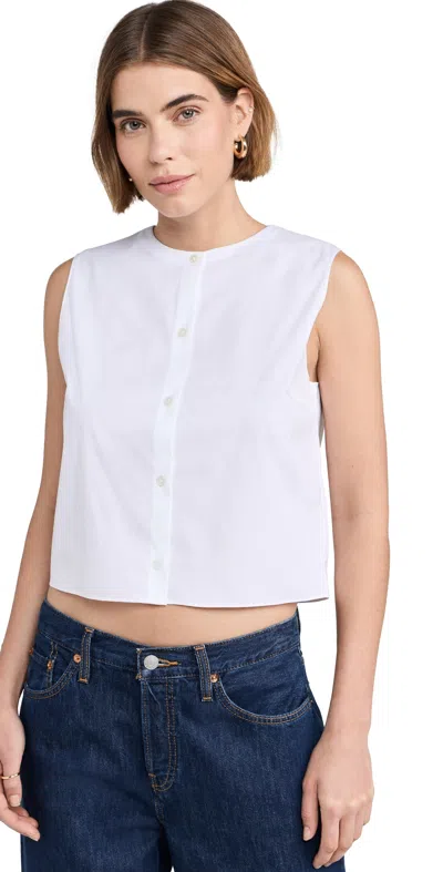 THEORY SHELL TOP WHITE