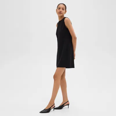 Theory Shift Dress In Admiral Crepe In Black