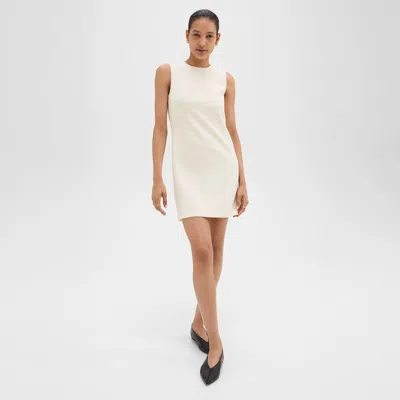 Theory Admiral Stripe Sleeveless Mini Dress In White