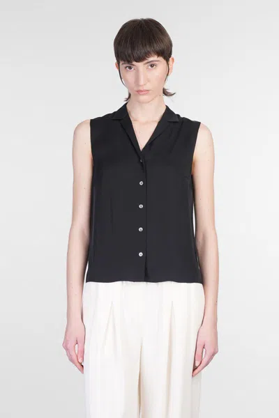Theory Shirt In Black Silk