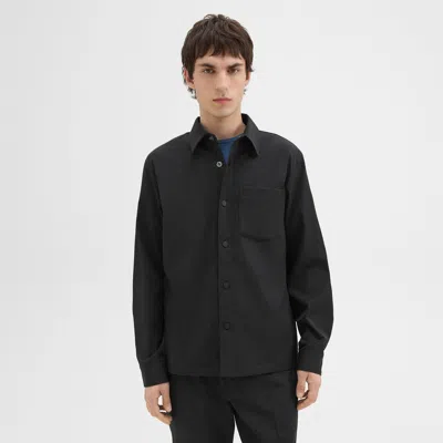 Theory Shirt Jacket In Neoteric In Black
