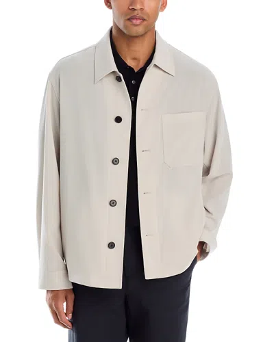 Theory Performance Shirt Jacket In Neutral