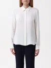 Theory Buttoned-up Long-sleeve Shirt In Ivory