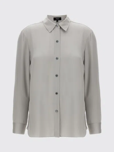 Theory Shirt Woman  In Silver