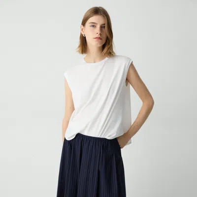 Theory Shirttail Tank Top In Cotton