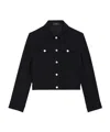 Theory Shrunken Trucker Jacket In Black
