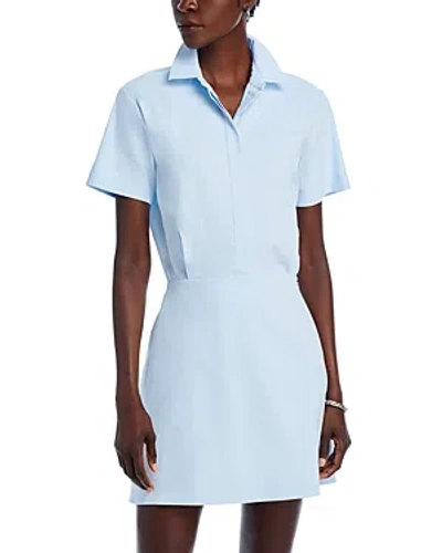Theory Short Sleeve A Line Shirtdress In Blue