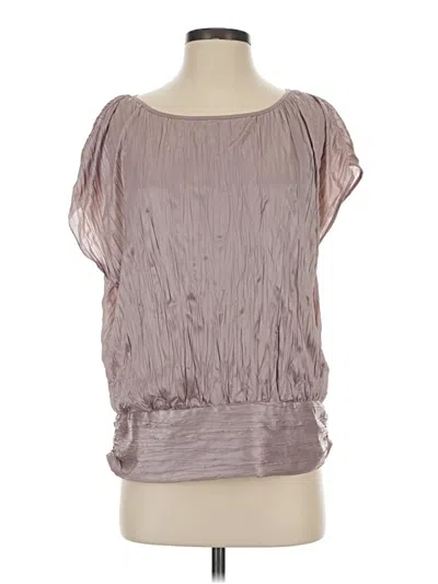 Pre-owned Theory Short Sleeve Blouse In Pink