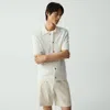 Theory Short-sleeve Button-up Shirt In Pacific Linen