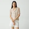 Theory Short-sleeve Camp Shirt In Sheen Cotton