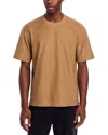 Theory Short Sleeve Crewneck Tee In Brown