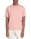 Theory Short Sleeve Crewneck Tee In Pink