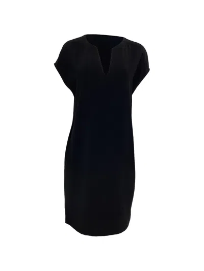 Pre-owned Theory Short-sleeve Dress In Black