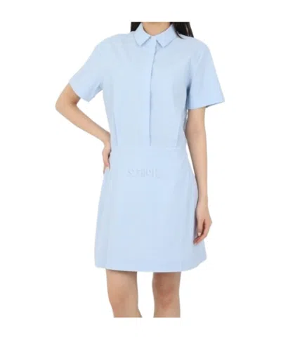 Theory Short Sleeve Dress In Blue