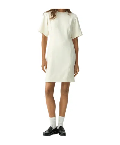 Theory Short Sleeve Dress In White