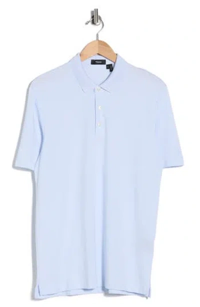 Theory Short Sleeve Polo In Blue