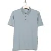 Theory Short Sleeve Polo In Balsam Green/white