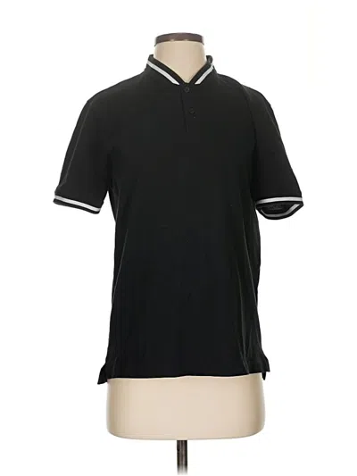 Pre-owned Theory Short Sleeve Polo Shirt In Black