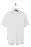 Theory Short Sleeve Polo In Vapor Grey