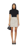 Theory Short Sleeve Roll Neck Dress In Multi