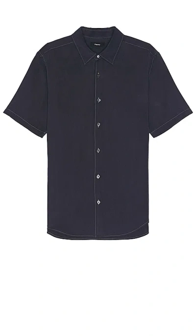 Theory Short Sleeve Shirt In Baltic