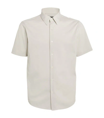 Theory Short-sleeve Shirt In Beige