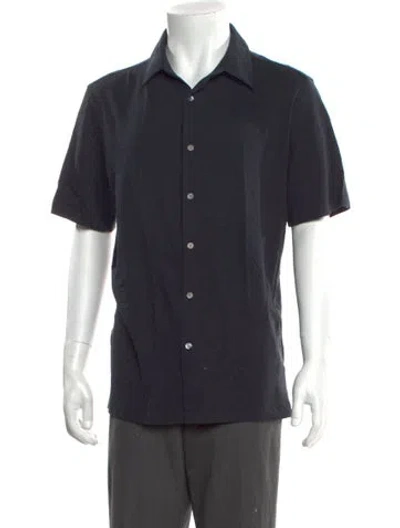 Pre-owned Theory Short Sleeve Shirt In Blue