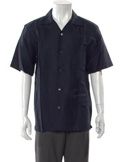 Pre-owned Theory Short Sleeve Shirt W/ Tags In Blue