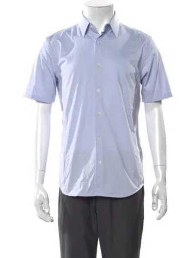 Pre-owned Theory Short Sleeve Shirt W/ Tags In Blue