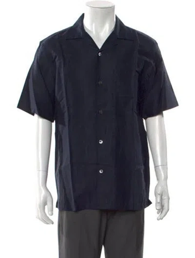 Pre-owned Theory Short Sleeve Shirt W/ Tags In Blue