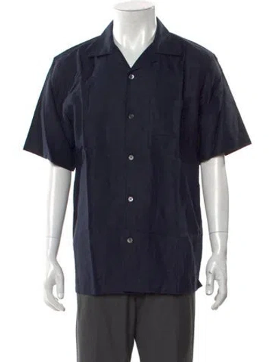 Pre-owned Theory Short Sleeve Shirt W/ Tags In Blue
