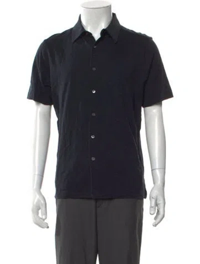 Pre-owned Theory Short Sleeve Shirt W/ Tags In Blue