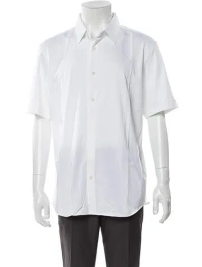 Pre-owned Theory Short Sleeve Shirt W/ Tags In White
