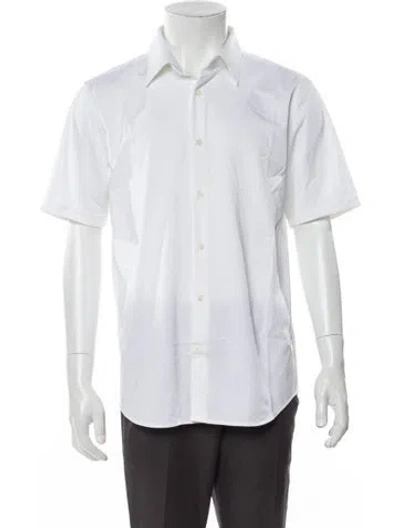 Pre-owned Theory Short Sleeve Shirt W/ Tags In White