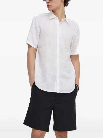 Theory Short-sleeve Shirt In White