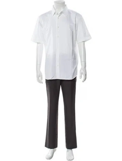 Pre-owned Theory Short Sleeve Shirt In White
