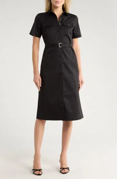 THEORY THEORY SHORT SLEEVE SHIRTDRESS