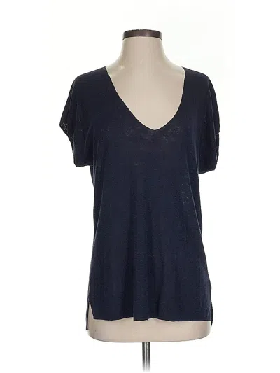 Pre-owned Theory Short Sleeve T-shirt In Blue