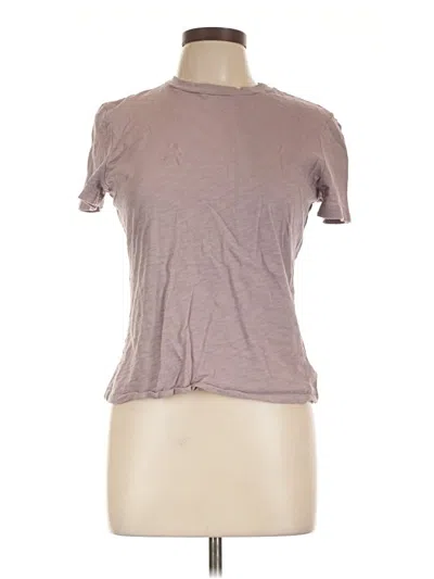 Pre-owned Theory Short Sleeve T-shirt In Brown