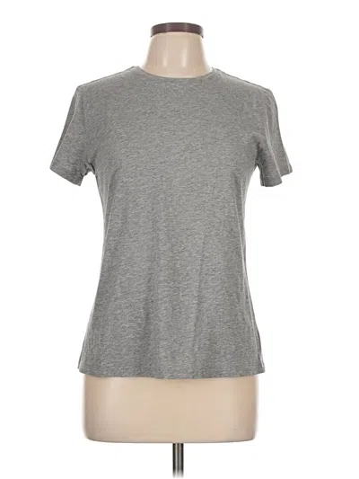 Pre-owned Theory Short Sleeve T-shirt In Gray