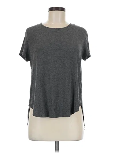 Pre-owned Theory Short Sleeve T-shirt In Gray