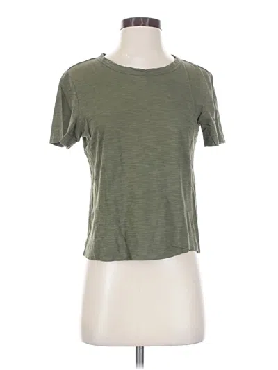 Pre-owned Theory Short Sleeve T-shirt In Green