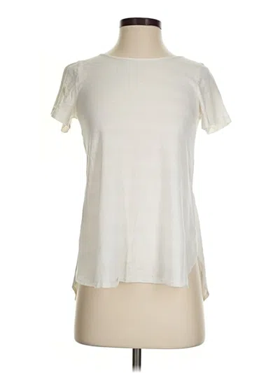 Pre-owned Theory Short Sleeve T-shirt In Ivory